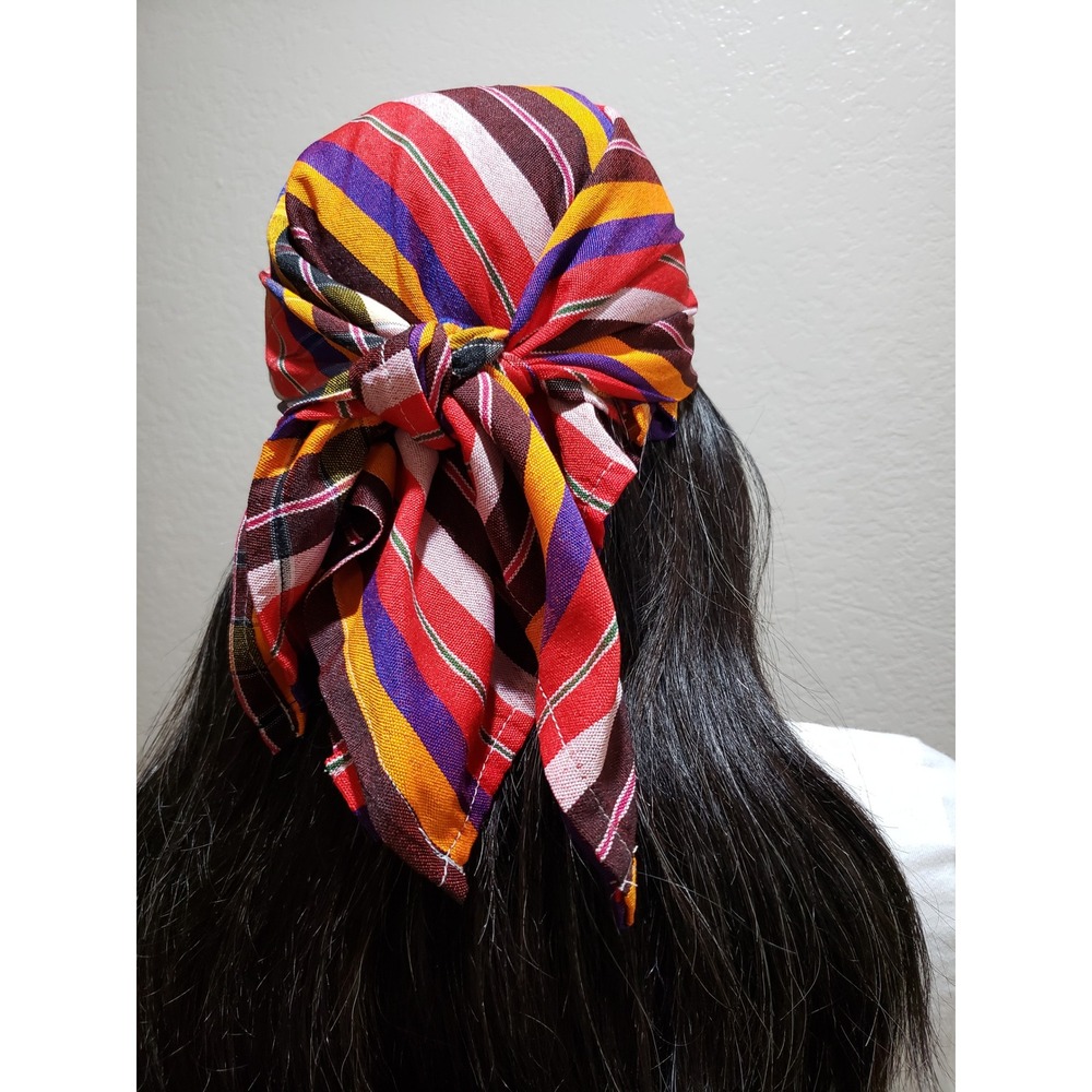 Handmade Bandana Headscarf Tassel Bead Boho Scarf Coquette Hippie Festival